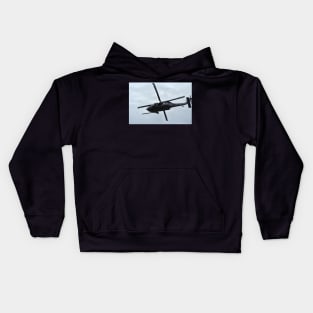 USAF Pavehawk helicopter passes overhead at Weybourne, Norfolk, UK Kids Hoodie